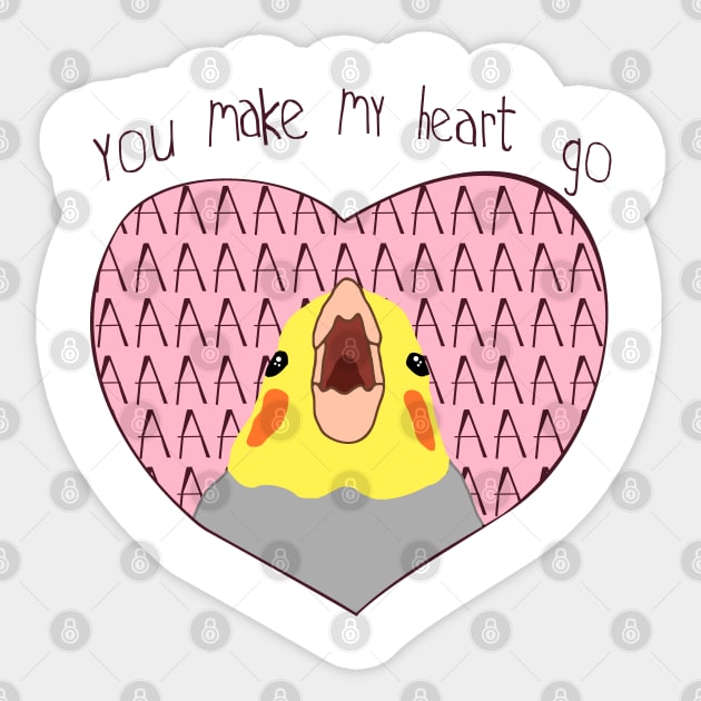 you make my heart go AAAAAAAAA Sticker by FandomizedRose